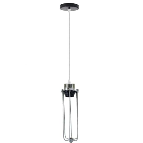 Industrial Cage Pendant Light – E27, 25+ Cage Styles & Colours - photo 21