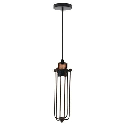 Industrial Cage Pendant Light – E27, 25+ Cage Styles & Colours - photo 22