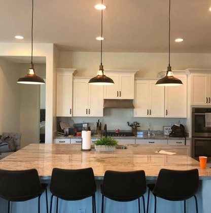 Industrial Pendant Light – Black Holder, Shade or Cage Options, E27 - photo 9