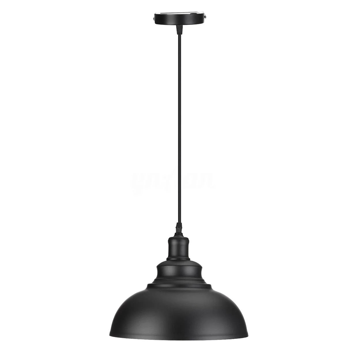 Industrial Pendant Light – Black Holder, Shade or Cage Options, E27 - photo 13
