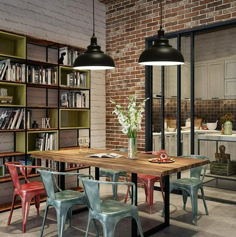 Industrial Pendant Light – Black Holder, Shade or Cage Options, E27 - photo 8