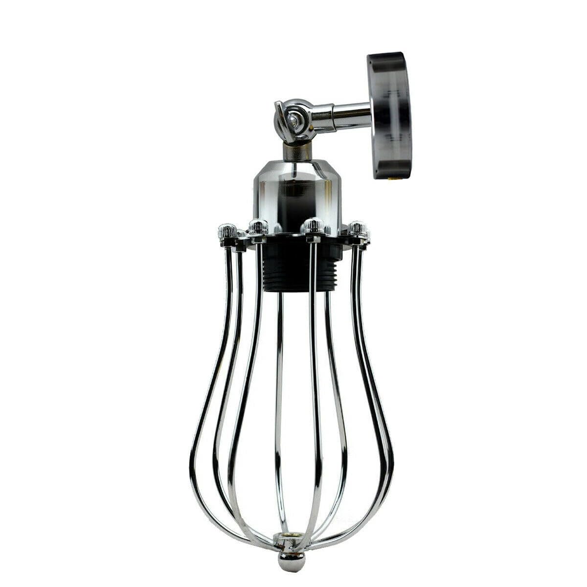 Adjustable Cage Light – Ceiling or Wall, E27, Chrome or Rose Gold - photo 3
