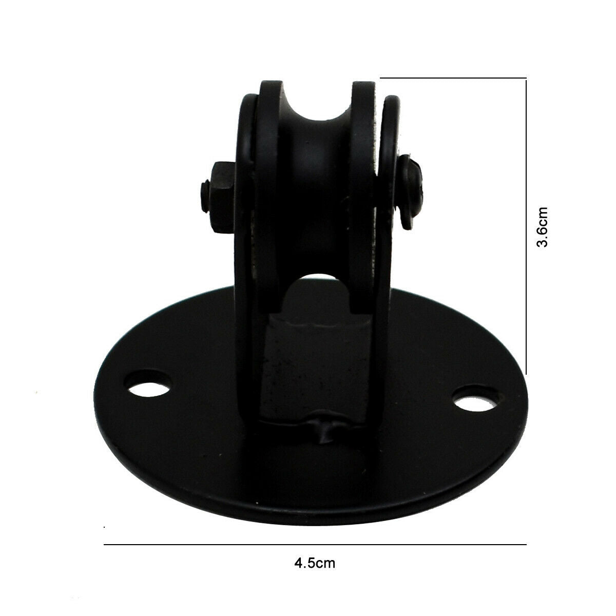 Ceiling Pulley Wheel for Spider Pendant Lights – Black, 4.5 cm Base - photo 2