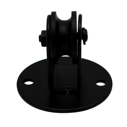 Ceiling Pulley Wheel for Spider Pendant Lights – Black, 4.5 cm Base - Standard, Black, Single