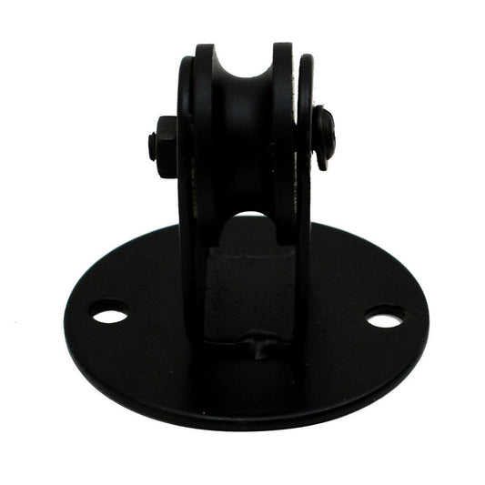 Ceiling Pulley Wheel for Spider Pendant Lights – Black, 4.5 cm Base - Standard, Black, Single