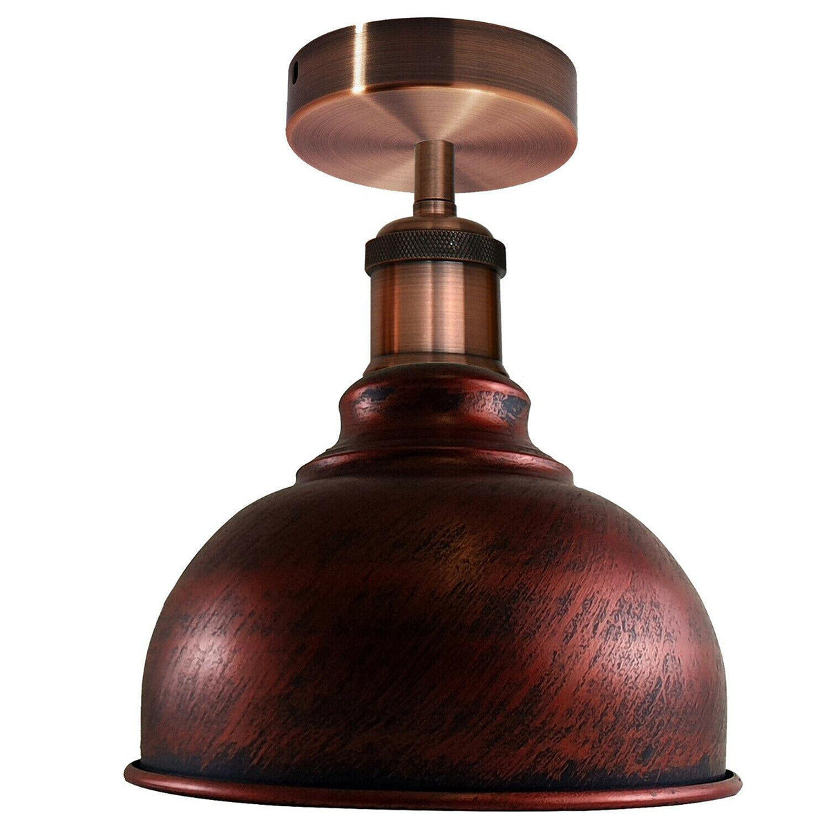 Curvy Dome Semi-Flush Ceiling Light – 15 Colours or Glass, E27 - photo 24
