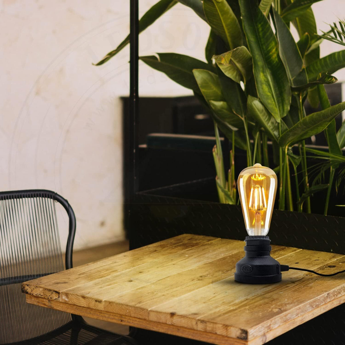Industrial-Style Lamp Retro Water Pipe Design with 1.5m UK Cable - photo 11