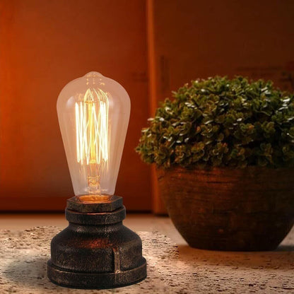 Industrial-Style Lamp Retro Water Pipe Design with 1.5m UK Cable - photo 12