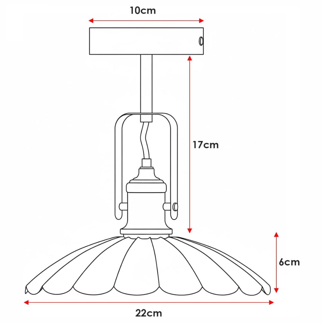 Swivel Semi Flush Light – Wall or Ceiling, Black, E27 - photo 2