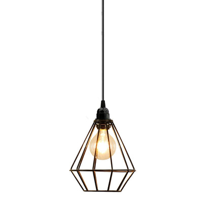 2 Light Spider Pendant – Black Diamond Cages, 2 m Cables, E27 - photo 6