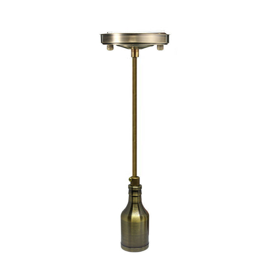 Pendant Light Fitting – Green Brass Bottle E27 Holder