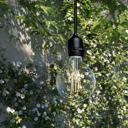 Single Pendant Light Fitting – Black E27 Holder, 95 cm Flex - photo 6