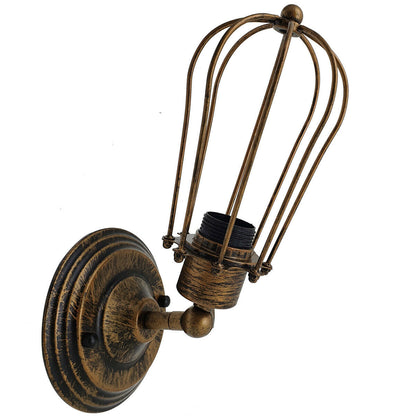 Wall Light with Adjustable Joint and Pear Cage – Copper, Silver or Rustic Red - photo 9