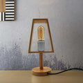Industrial Wooden Frame Table Lamp E27