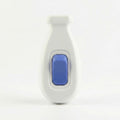 Inline Lamp Switch 16A On/Off – White with Blue Button