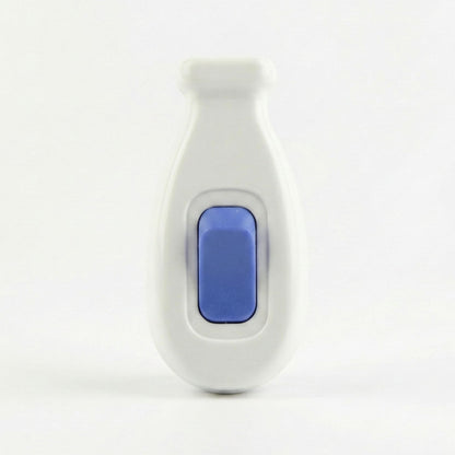 Inline Lamp Switch 16A On/Off – White with Blue Button