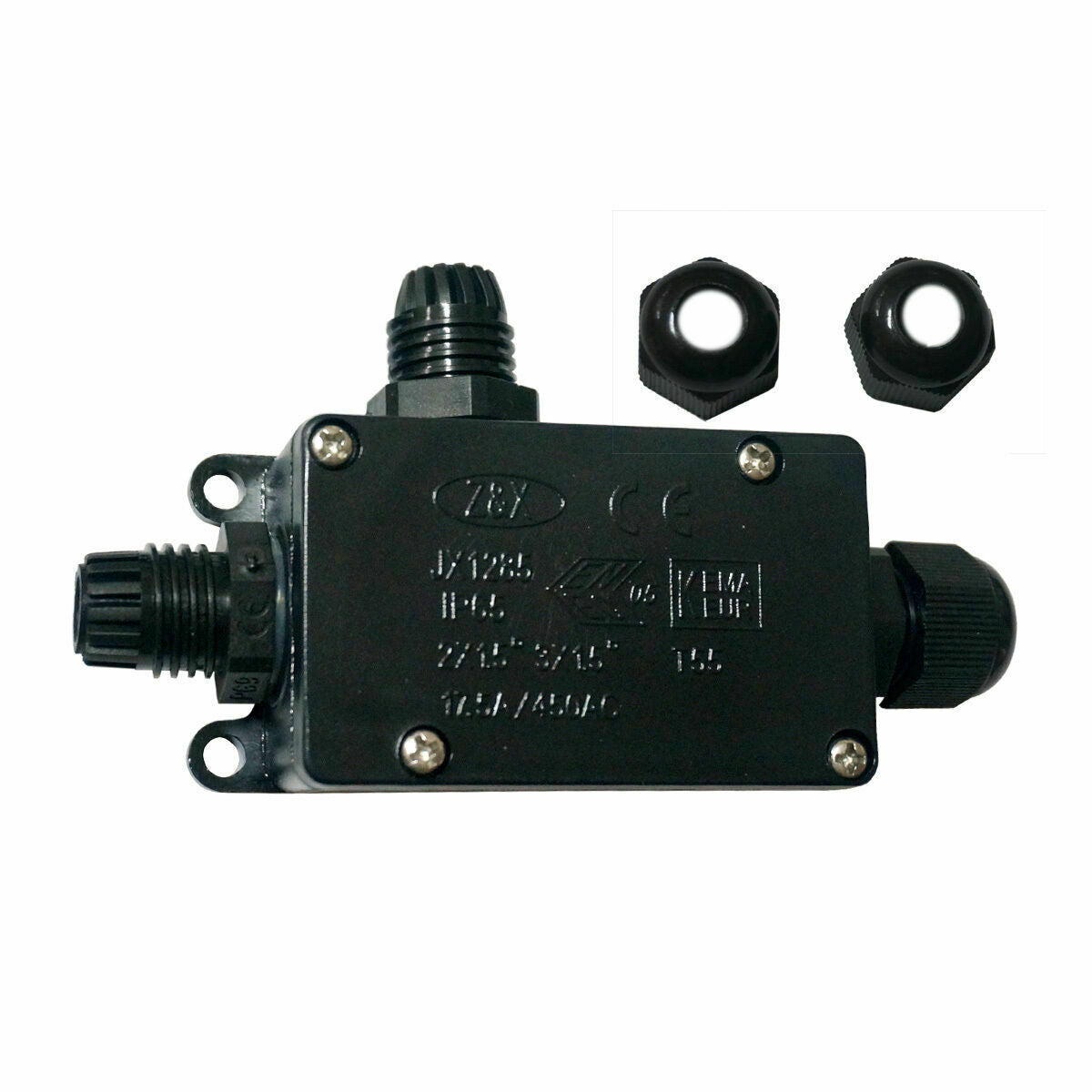IP65 Waterproof Outdoor Junction Box – 2 & 3 Way - 3 Way, Single