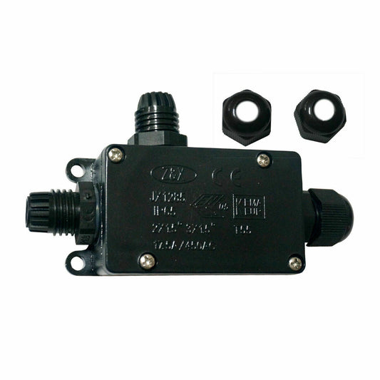 IP65 Waterproof Outdoor Junction Box – 2 & 3 Way - 3 Way, Single