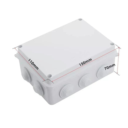 Waterproof ABS Junction Boxes – IP55 & IP65, 50 mm to 300 mm - 150 x 110 x 70mm, Single