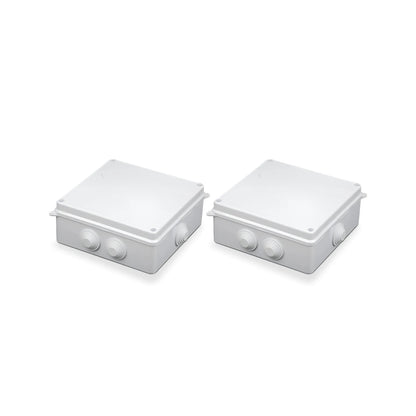 Waterproof ABS Junction Boxes – IP55 & IP65, 50 mm to 300 mm - 150 x 150 x 70mm, Pack of 2