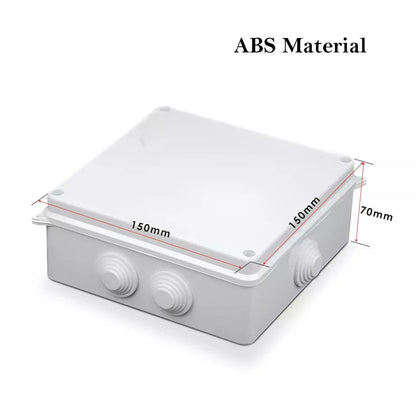 Waterproof ABS Junction Boxes – IP55 & IP65, 50 mm to 300 mm - 150 x 150 x 70mm, Single