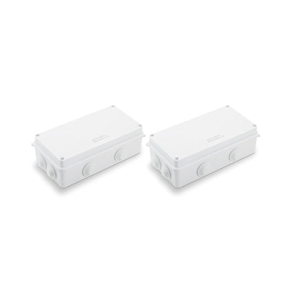 Waterproof ABS Junction Boxes – IP55 & IP65, 50 mm to 300 mm - 200 x 100 x 70mm, Pack of 2