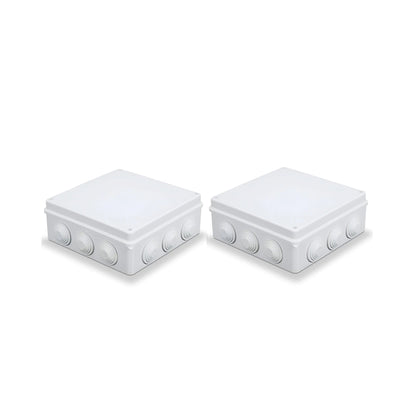 Waterproof ABS Junction Boxes – IP55 & IP65, 50 mm to 300 mm - 200 x 200 x 80mm, Pack of 2