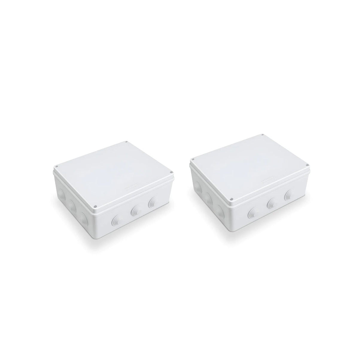 Waterproof ABS Junction Boxes – IP55 & IP65, 50 mm to 300 mm - 300 x 250 x 120mm, Pack of 2