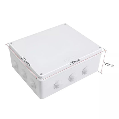 Waterproof ABS Junction Boxes – IP55 & IP65, 50 mm to 300 mm - 300 x 250 x 120mm, Single