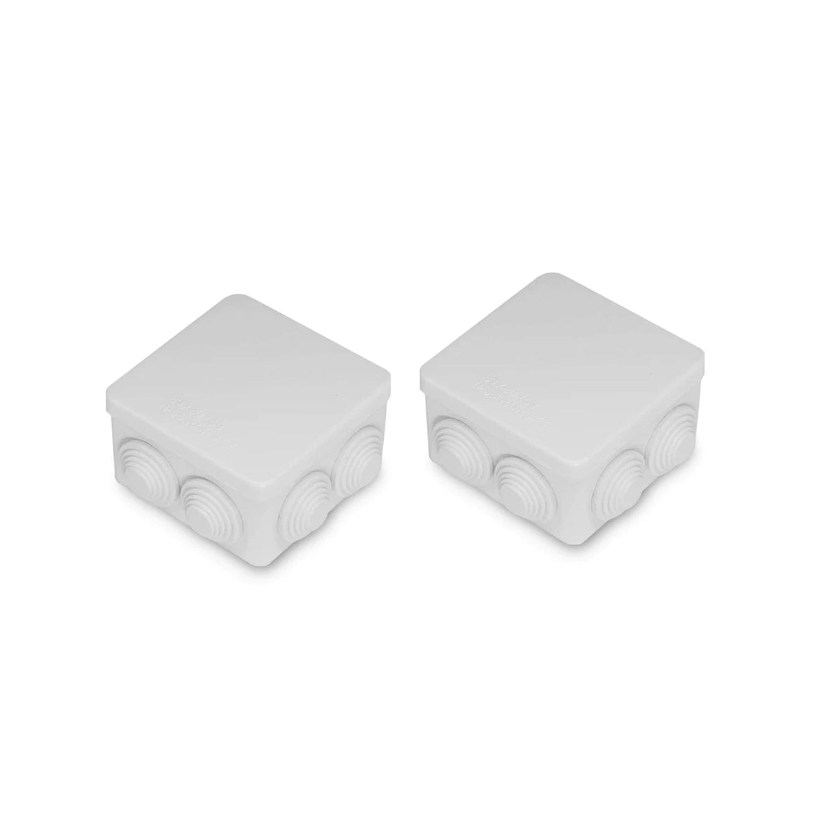 Waterproof ABS Junction Boxes – IP55 & IP65, 50 mm to 300 mm - 80 x 80 x 50mm, Pack of 2