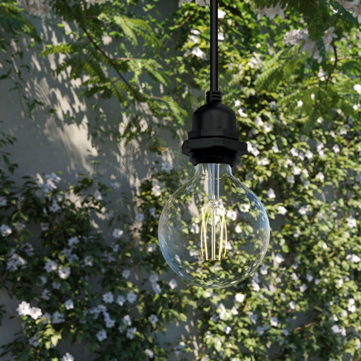 IP65 Outdoor Pendant Light – Black, Single or Pack of 2, E27 - photo 7