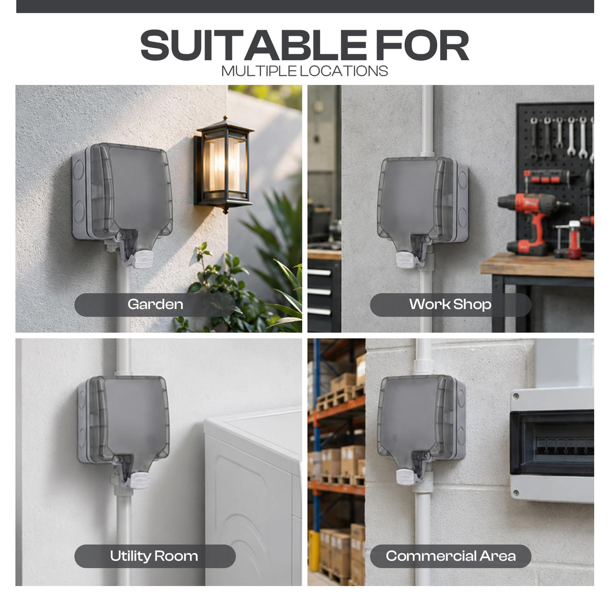 IP66 Weatherproof Outdoor Electric Box – 1 & 2 Gang - photo 4