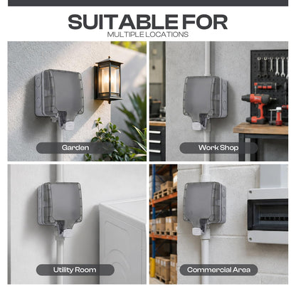 IP66 Weatherproof Outdoor Electric Box – 1 & 2 Gang - photo 4