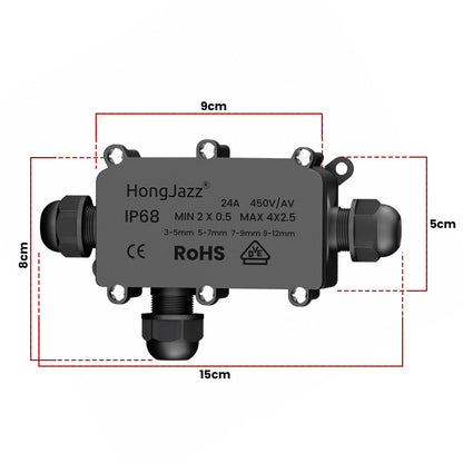 IP68 Underground Waterproof Junction Box Cable Protection Connectors - photo 4
