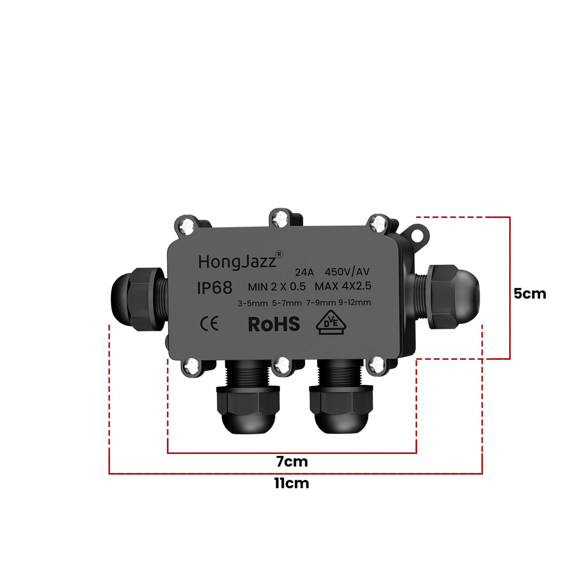 IP68 Underground Waterproof Junction Box Cable Protection Connectors - photo 6