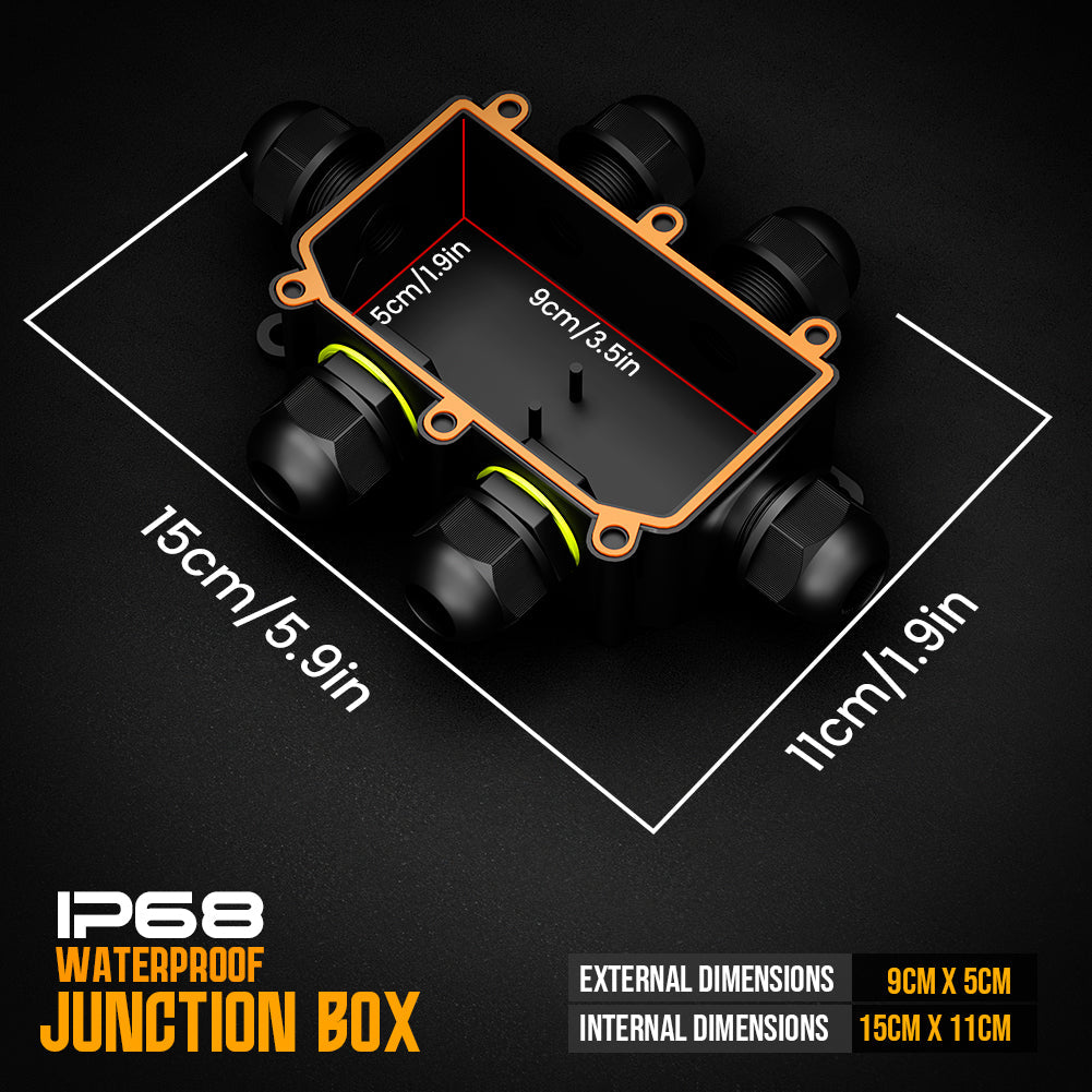 IP68 Underground Waterproof Junction Box Cable Protection Connectors - photo 8