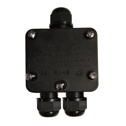 IP68 Waterproof 3 Way Junction Box – Outdoor Cable Connector - Pack of 10