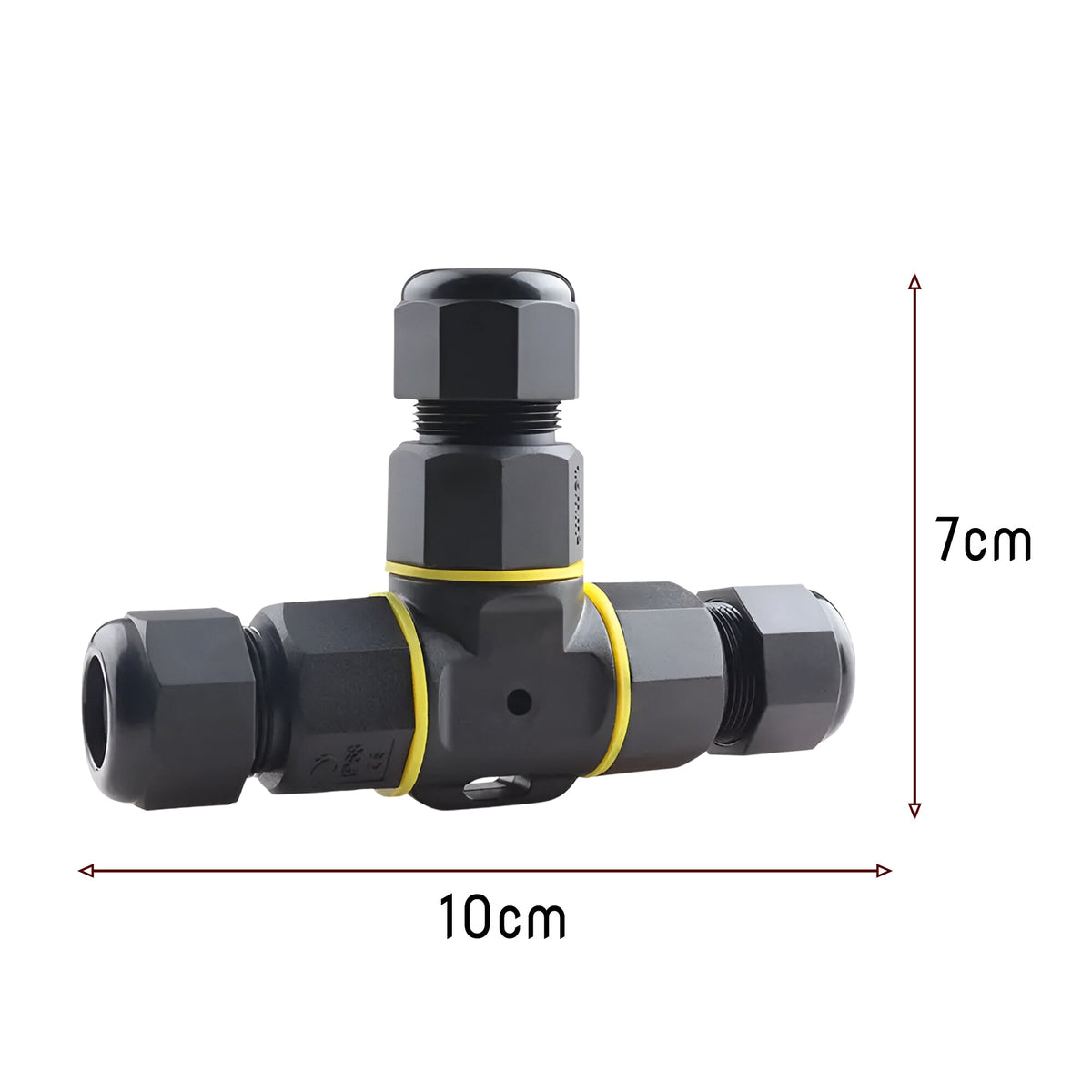 IP68 Waterproof Junction Box – 3 Way T Connector, Outdoor - photo 3