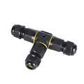 IP68 Waterproof Junction Box – 3 Way T Connector, Outdoor - Yellow T Connector, Single