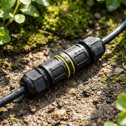 IP68 Waterproof Inline Cable Connector – I & Y Type - Single, I Connector 3 Pole