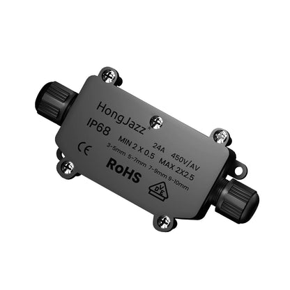 IP68 Waterproof Junction Box for Coaxial & Electrical Cable – 2, 3 & 4 Way - 2 way, Single