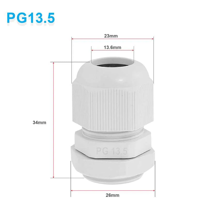 IP68 Waterproof Nylon Cable Glands – M16, M20, PG13.5 & PG19 - photo 3