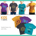 Boys' Printed Cotton T-Shirts – Assorted Designs, Ages 8 to 10, Packs of 1 to 3