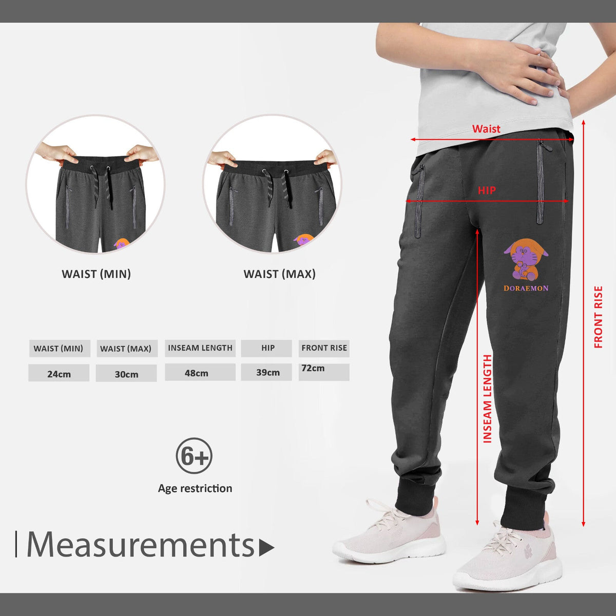 Kids' Jogging Bottoms – Zip Pockets, Ribbed Cuffs, 4 Designs - photo 2