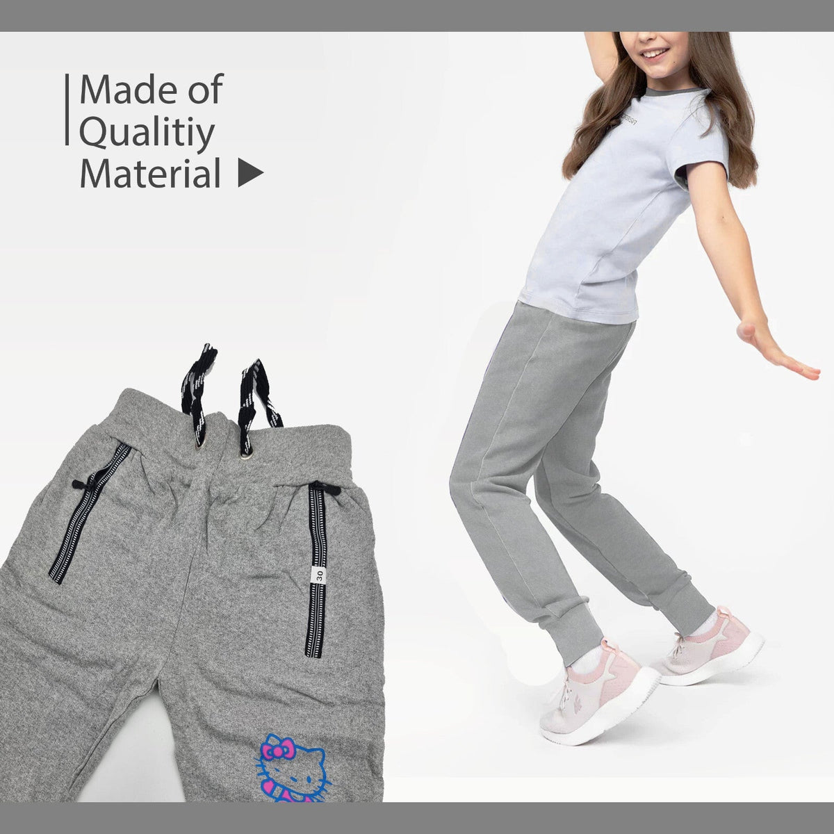 Kids' Jogging Bottoms – Zip Pockets, Ribbed Cuffs, 4 Designs - photo 6