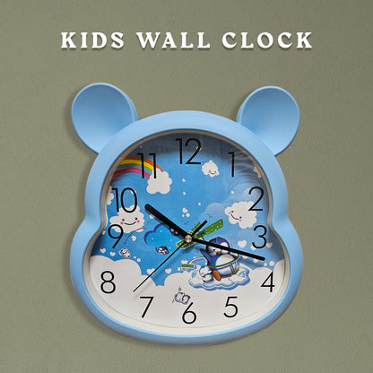 Kids' Bear Ears Wall Clock – 29 x 31 cm, Five Colours & Cartoon Designs - photo 13