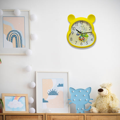Kids' Bear Ears Wall Clock – 29 x 31 cm, Five Colours & Cartoon Designs - photo 17