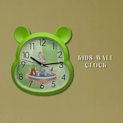 Kids' Bear Ears Wall Clock – 29 x 31 cm, Five Colours & Cartoon Designs - photo 8