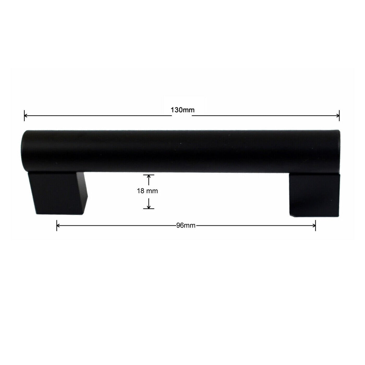 Kitchen Cabinet Handles – 7 Styles in Black or Chrome, 96, 128 or 160 mm Holes - photo 3