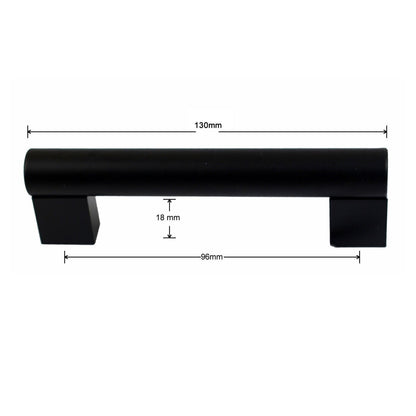 Kitchen Cabinet Handles – 7 Styles in Black or Chrome, 96, 128 or 160 mm Holes - photo 3